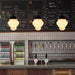 Art Deco Milk Glass Pendant Light - DWHOME