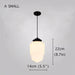 Art Deco Milk Glass Pendant Light - DWHOME