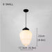 Art Deco Milk Glass Pendant Light - DWHOME