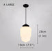 Art Deco Milk Glass Pendant Light - DWHOME