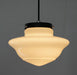 Art Deco Milk Glass Pendant Light - DWHOME