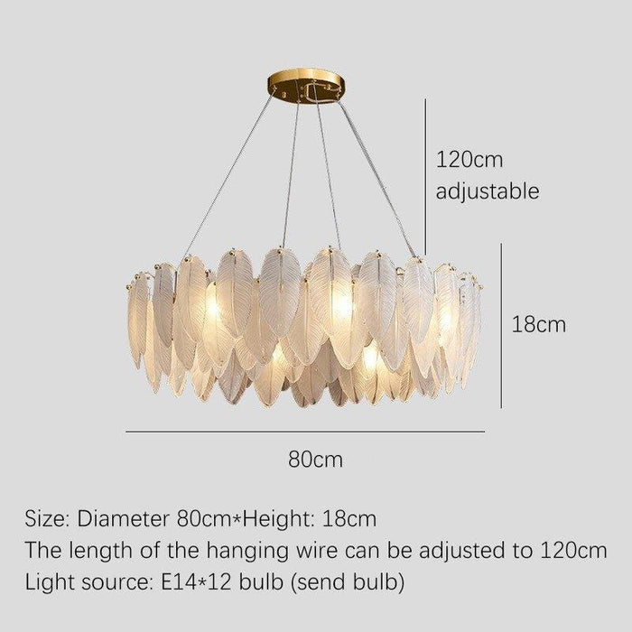 Art Deco Style Goose Feather Chandelier - DWHOME