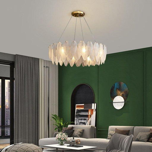 Art Deco Style Goose Feather Chandelier-DWHOME