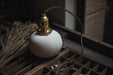 Sjöborre Art Deco White Glass Shade Brass Fitting Pendant Light - DWHOME