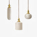 Sjöborre Art Deco White Glass Shade Brass Fitting Pendant Light - DWHOME