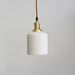 Sjöborre Art Deco White Glass Shade Brass Fitting Pendant Light - DWHOME