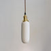 Sjöborre Art Deco White Glass Shade Brass Fitting Pendant Light - DWHOME