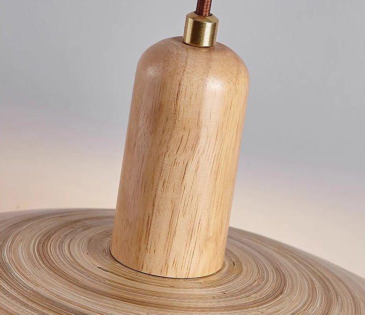 Ashwood Wooden Scandi Japandi Pendant Light - DWHOME