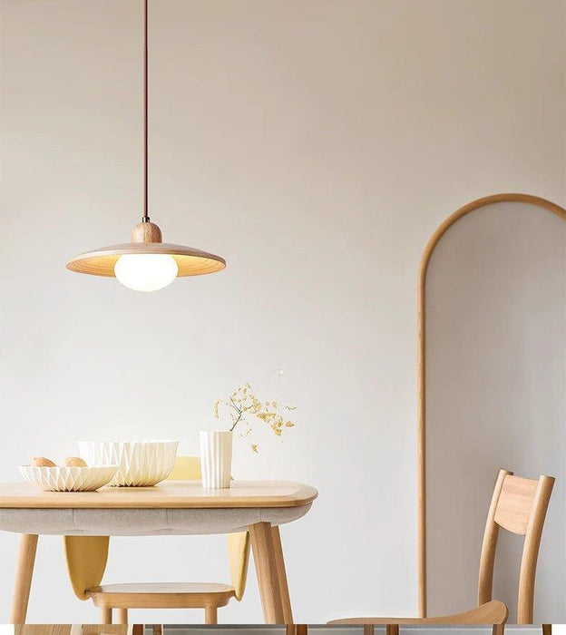 Ashwood Wooden Scandi Japandi Pendant Light - DWHOME