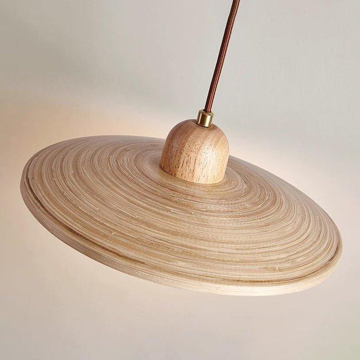 Ashwood Wooden Scandi Japandi Pendant Light - DWHOME