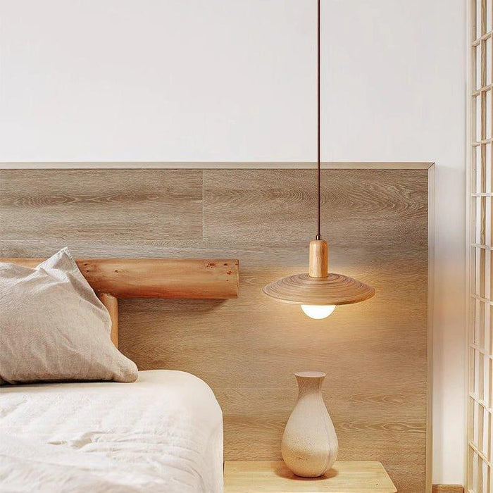 Ashwood Wooden Scandi Japandi Pendant Light - DWHOME