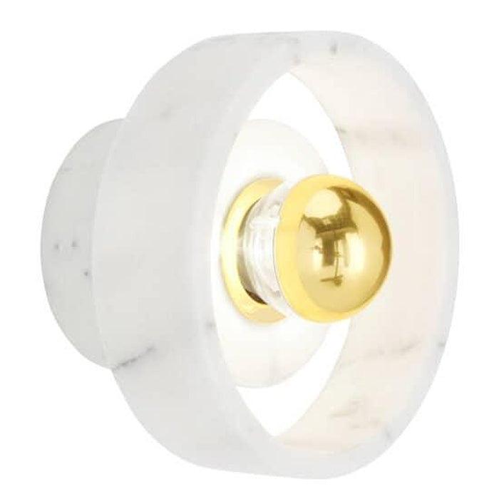 ÁSLAUG Marble Ring Wall Lamp-DWHOME