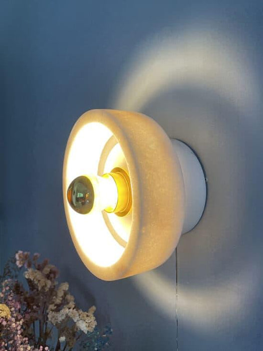 ÁSLAUG Marble Ring Wall Lamp - DWHOME