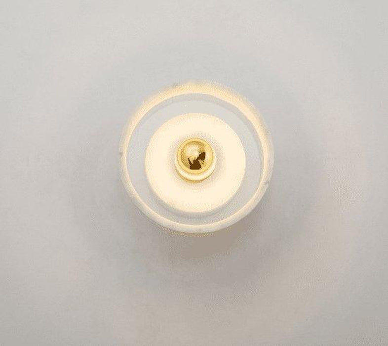 ÁSLAUG Marble Ring Wall Lamp-DWHOME