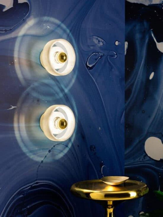 ÁSLAUG Marble Ring Wall Lamp - DWHOME