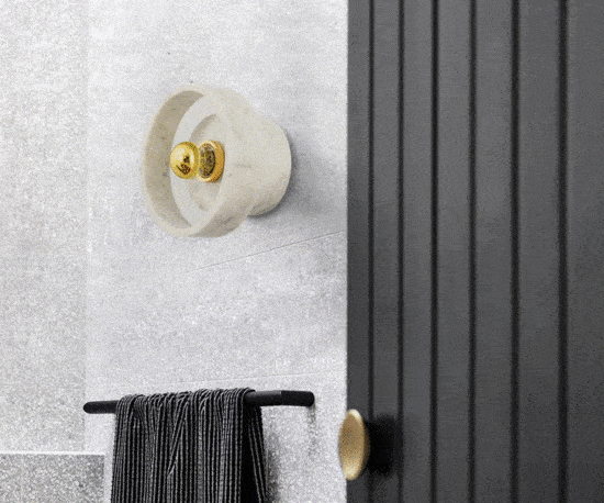 ÁSLAUG Marble Ring Wall Lamp - DWHOME