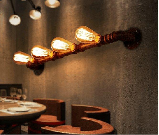 ASTRID Indrustrial Rustic Pipe Line Quadriplet Lamps - DWHOME