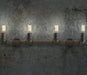 ASTRID Indrustrial Rustic Pipe Line Quadriplet Lamps - DWHOME