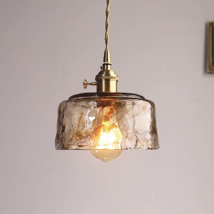 Aurelian Tinted Melted Glass Pendant Light - DWHOME