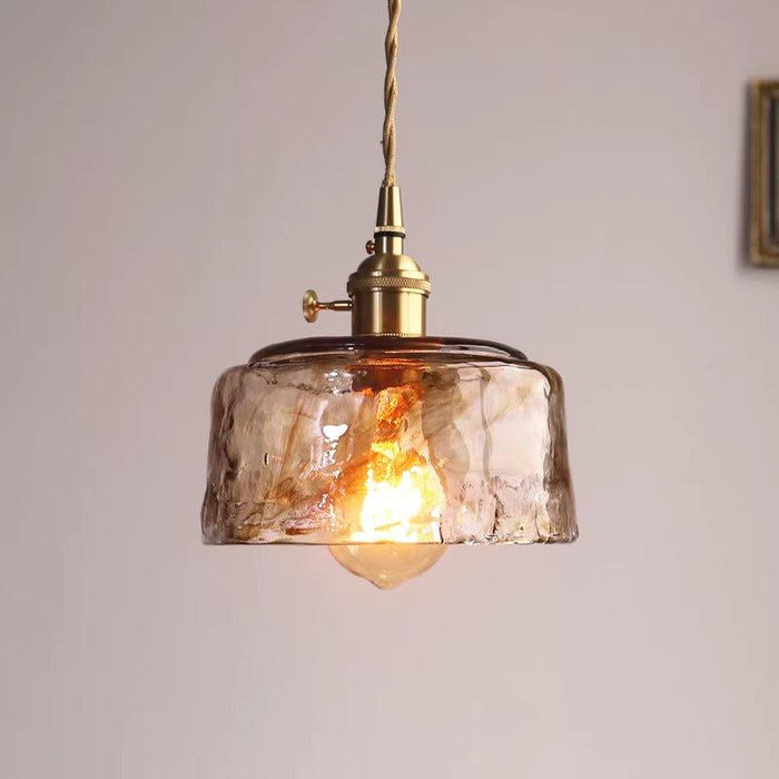 Aurelian Tinted Melted Glass Pendant Light - DWHOME