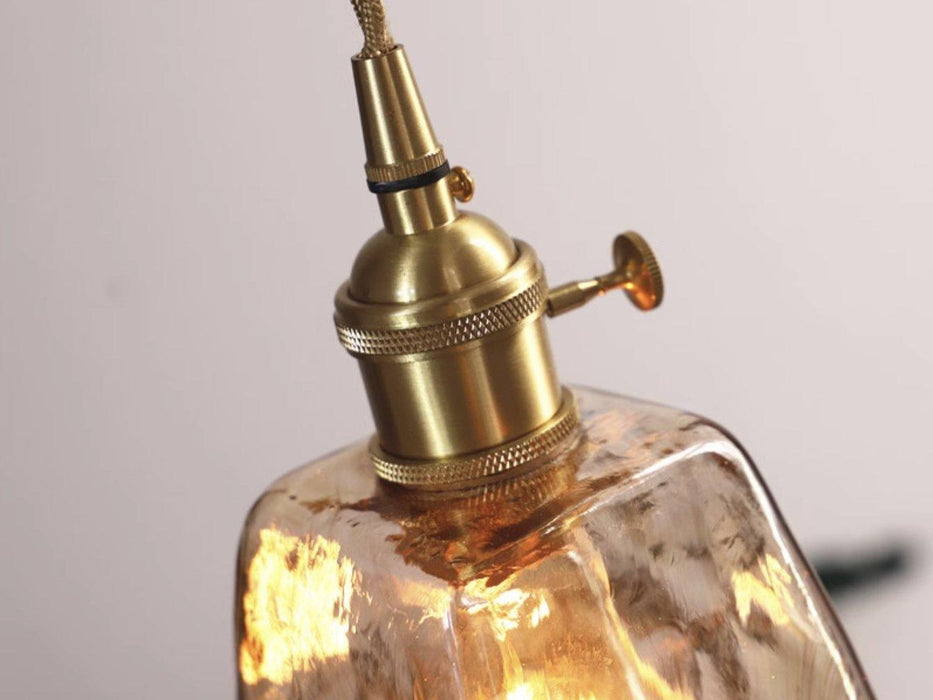 Aurelian Tinted Melted Glass Pendant Light - DWHOME