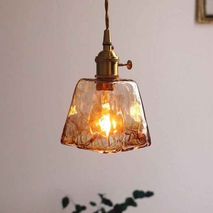 Aurelian Tinted Melted Glass Pendant Light - DWHOME
