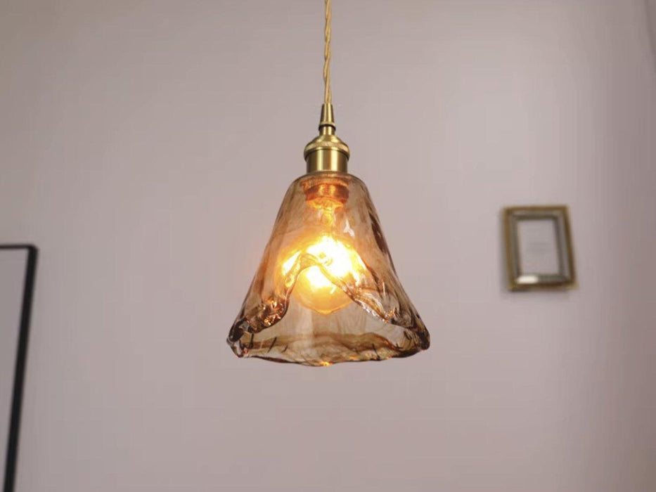 Aurelian Tinted Melted Glass Pendant Light - DWHOME