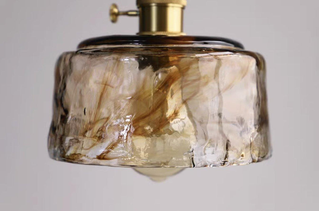 Aurelian Tinted Melted Glass Pendant Light - DWHOME