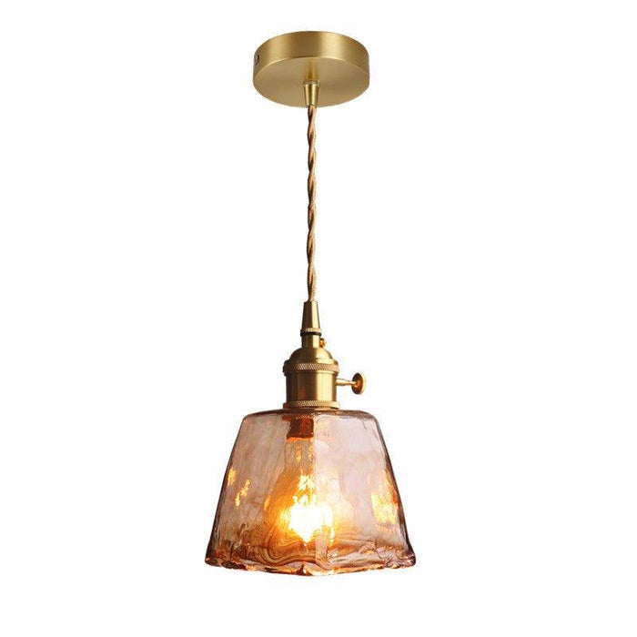 Aurelian Tinted Melted Glass Pendant Light - DWHOME