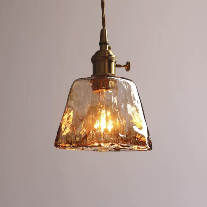 Aurelian Tinted Melted Glass Pendant Light - DWHOME
