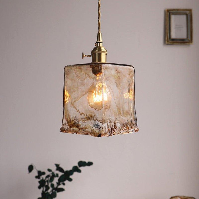Aurelian Tinted Melted Glass Pendant Light - DWHOME