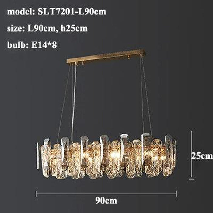 Lazzo Crystal Ceiling Chandelier-DWHOME