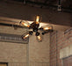 BARBRO Five Leaflet Uranium Ceiling Fan Lamp - DWHOME