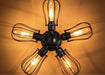 BARBRO Five Leaflet Uranium Ceiling Fan Lamp - DWHOME