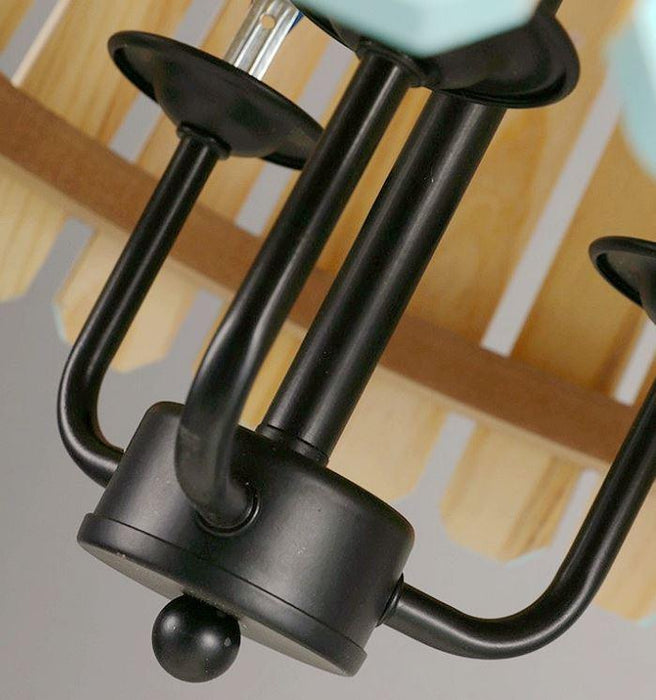 Barrel Style Wood LED Pendant Light - DWHOME