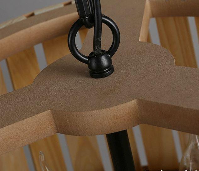 Barrel Style Wood LED Pendant Light - DWHOME