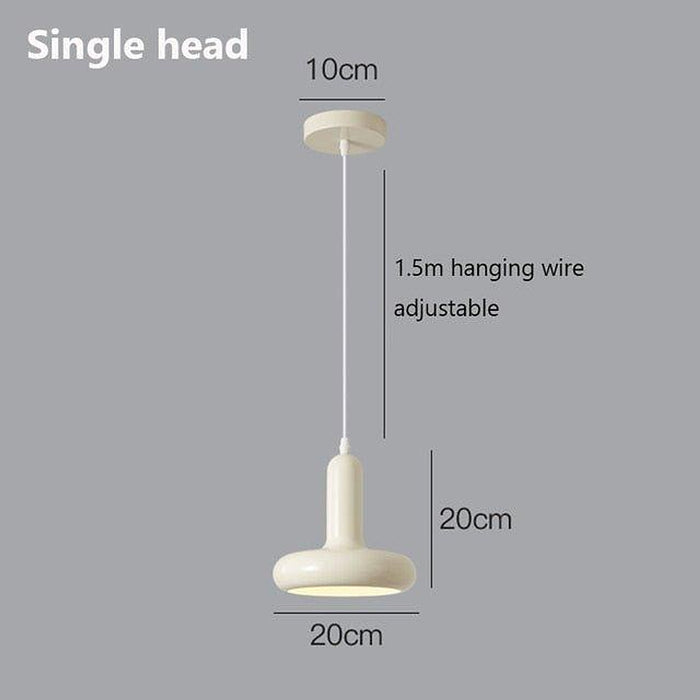 Bauhaus Restaurant Pendant Lights Nordic Medieval Designer Dining Bar Table Lamp Retro White Bedroom Bedside Ceiling Chandelier-DWHOME
