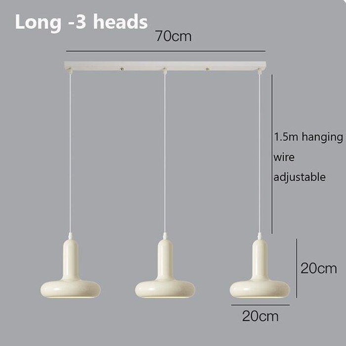 Bauhaus Restaurant Pendant Lights Nordic Medieval Designer Dining Bar Table Lamp Retro White Bedroom Bedside Ceiling Chandelier-DWHOME