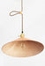 Baxter Leather Cone Shade Brass Fitting Pendant Light - DWHOME