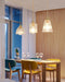 Betty Glass Shade Brass Fitting Art Deco Pendant Light - DWHOME