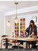 Betty Glass Shade Brass Fitting Art Deco Pendant Light - DWHOME