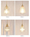 Betty Glass Shade Brass Fitting Art Deco Pendant Light - DWHOME