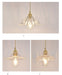 Betty Glass Shade Brass Fitting Art Deco Pendant Light - DWHOME