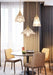 Betty Glass Shade Brass Fitting Art Deco Pendant Light - DWHOME