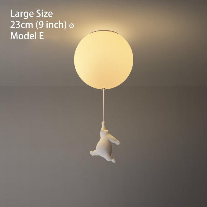The Flying Bears Children Nursery Ceiling Light - DWHOME