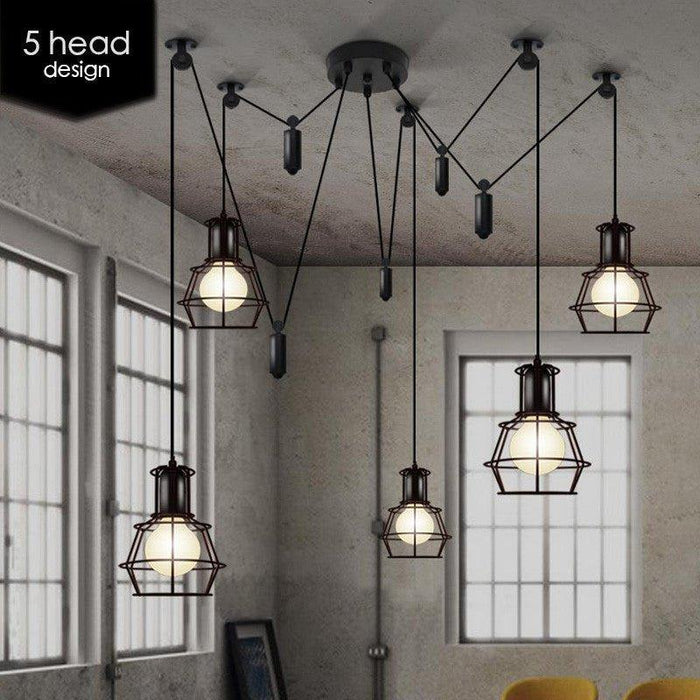 Bingham Caged Bulbs Industrial Pendant Light - DWHOME