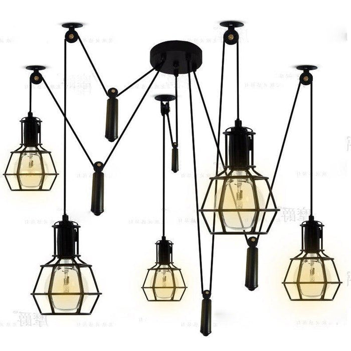 Bingham Caged Bulbs Industrial Pendant Light - DWHOME