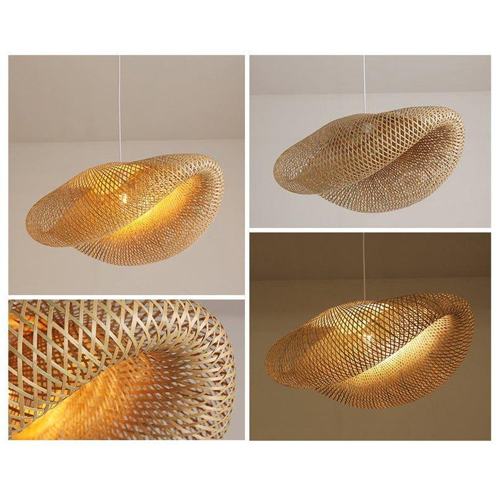 Birds Nest Rattan Bamboo Pendant Light - DWHOME