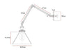 Black Cone Shade Wall Light Sconce With Long Arm-DWHOME