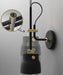 Black Hudson Wall Light - DWHOME